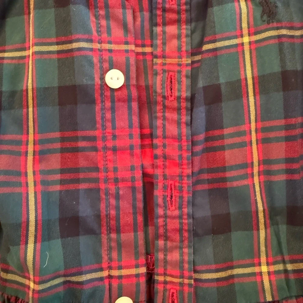 Polo by Ralph Lauren Plaid Cotton Twill Shirtdress with Tie Waist - Picture 5 of 7